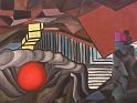 Hard Rain, 1973, Tempera-Leinen, 80x60